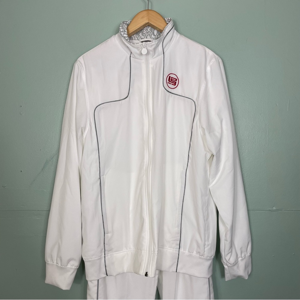 Vintage Lebron James Nike Track Suit White Men’s Size Medium 2 Piece